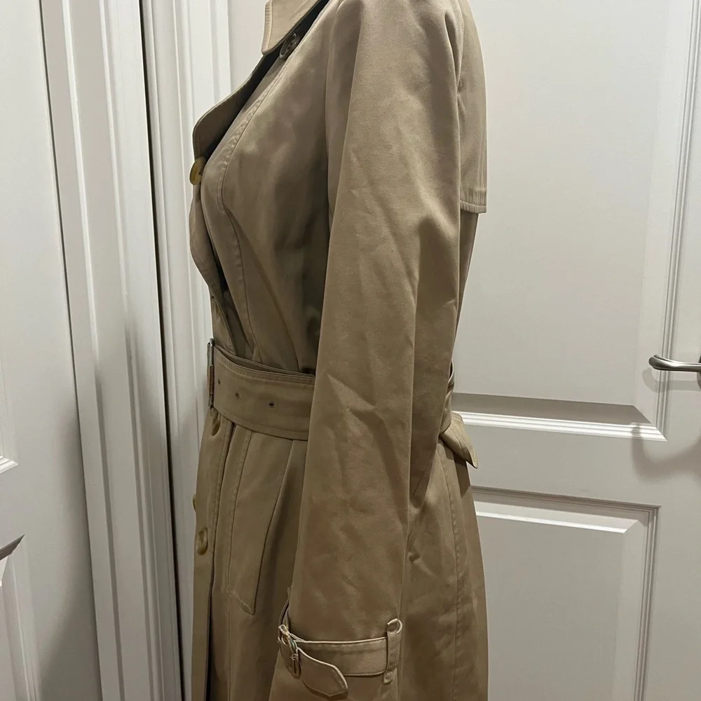 BURBERRYS LONG TRENCH COAT - Picture 5 of 14